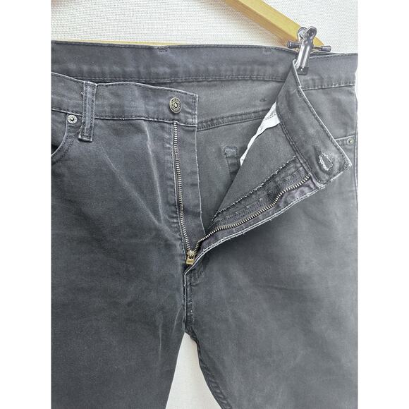 Levi's 513 Slim Straight Mens Black Jeans Size 38x30 ( Actual Size 38x25) - Picture 4 of 11